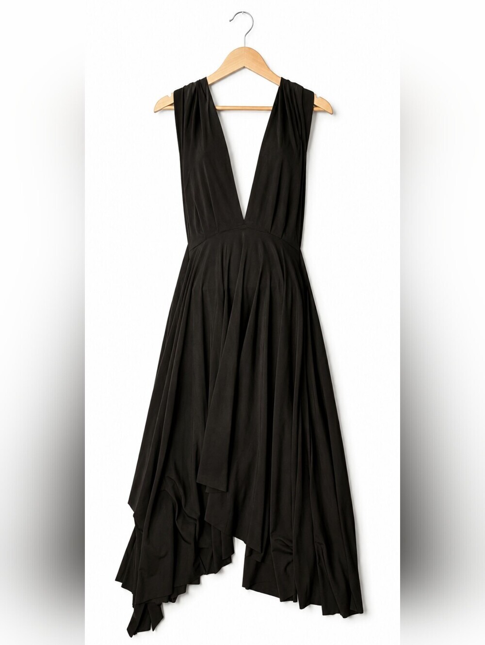 Vintage Moda International Womens Y2K Maxi Dress S Halter Phoebe Buffay 2000's